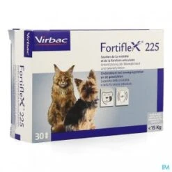 Virbac Fortiflex Advanced Formula 225 - 30 Tabletten -HondHap Verkoop fortiflex 225 hond en kat tot 15 kg